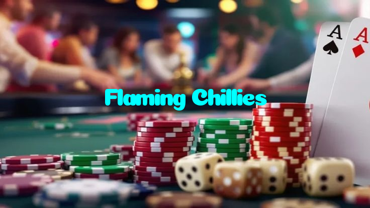Flaming Chillies casino presented on mobile device in Pakistan with slots and live games